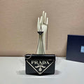 Prada 1BH189 Brushed leather shoulder bag Black - Default Title - View 1