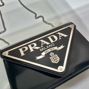 Prada 1BH189 Brushed leather shoulder bag Black - Default Title - View 2