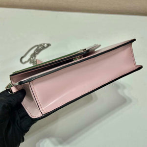 Prada 1BH189 Brushed leather shoulder bag Light Pink - Default Title - View 5