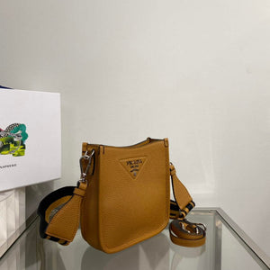 Prada 1BH191 Leather mini shoulder bag tan - Default Title - View 2