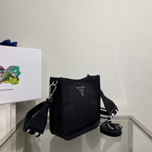 Prada 1BH191 Leather mini shoulder bag Black - Default Title - View 2