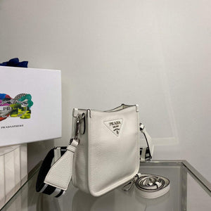 Prada 1BH191 Leather mini shoulder bag White - Default Title - View 2