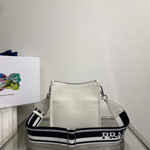 Prada 1BH191 Leather mini shoulder bag White - Default Title - View 3