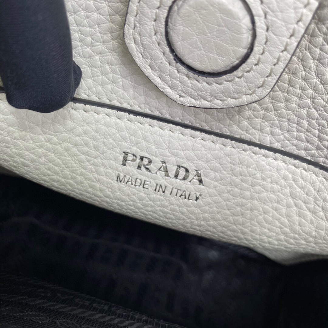 Prada 1BH191 Leather mini shoulder bag White - Default Title - View 9