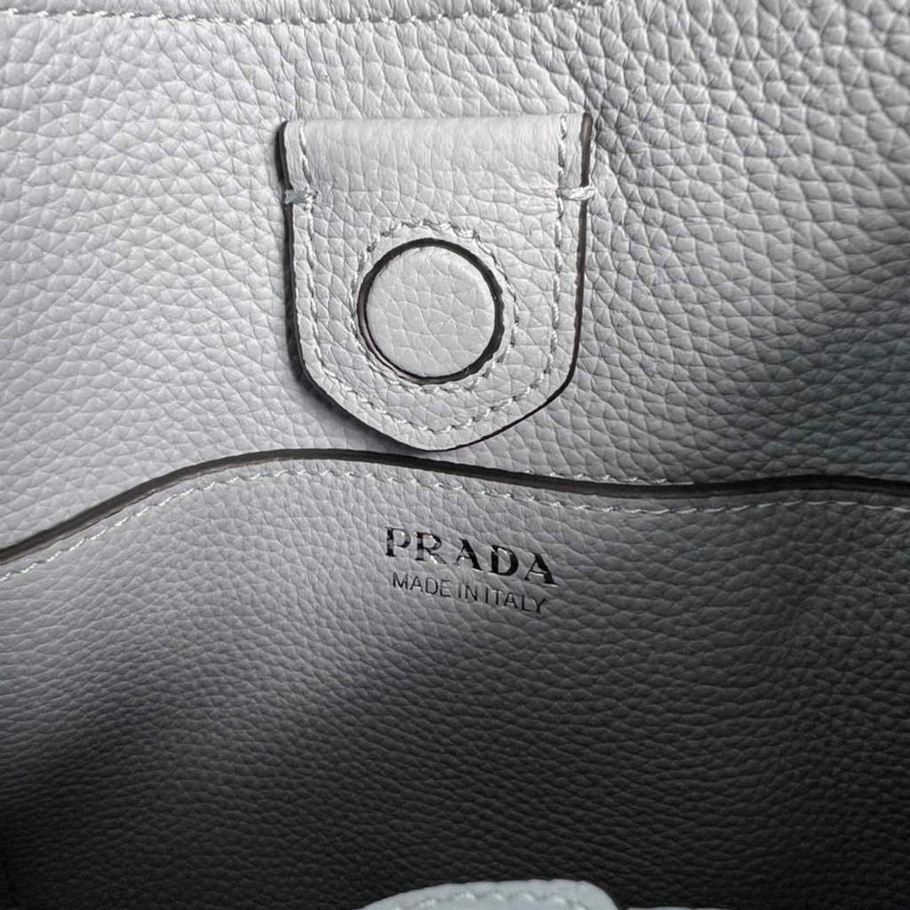 Prada 1BH191 Leather mini shoulder bag Blue