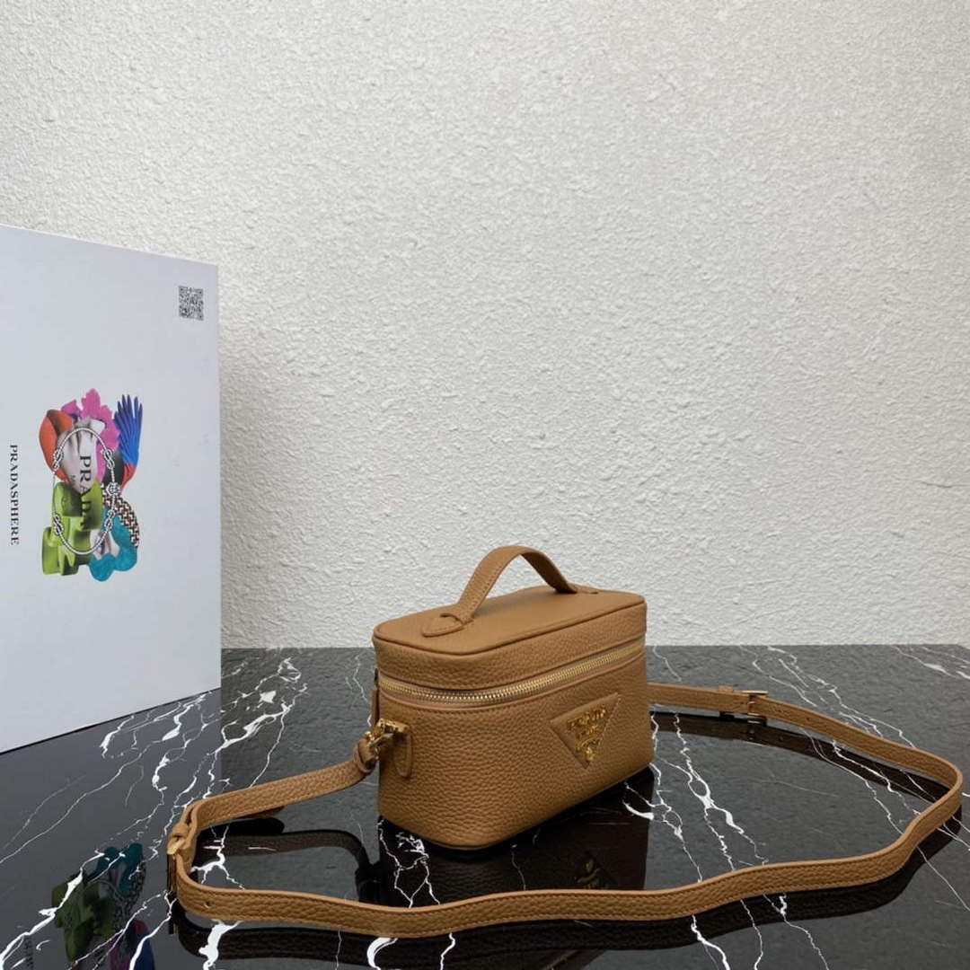 Prada 1BH202 Leather Mini Bag Cognac - Default Title - View 3