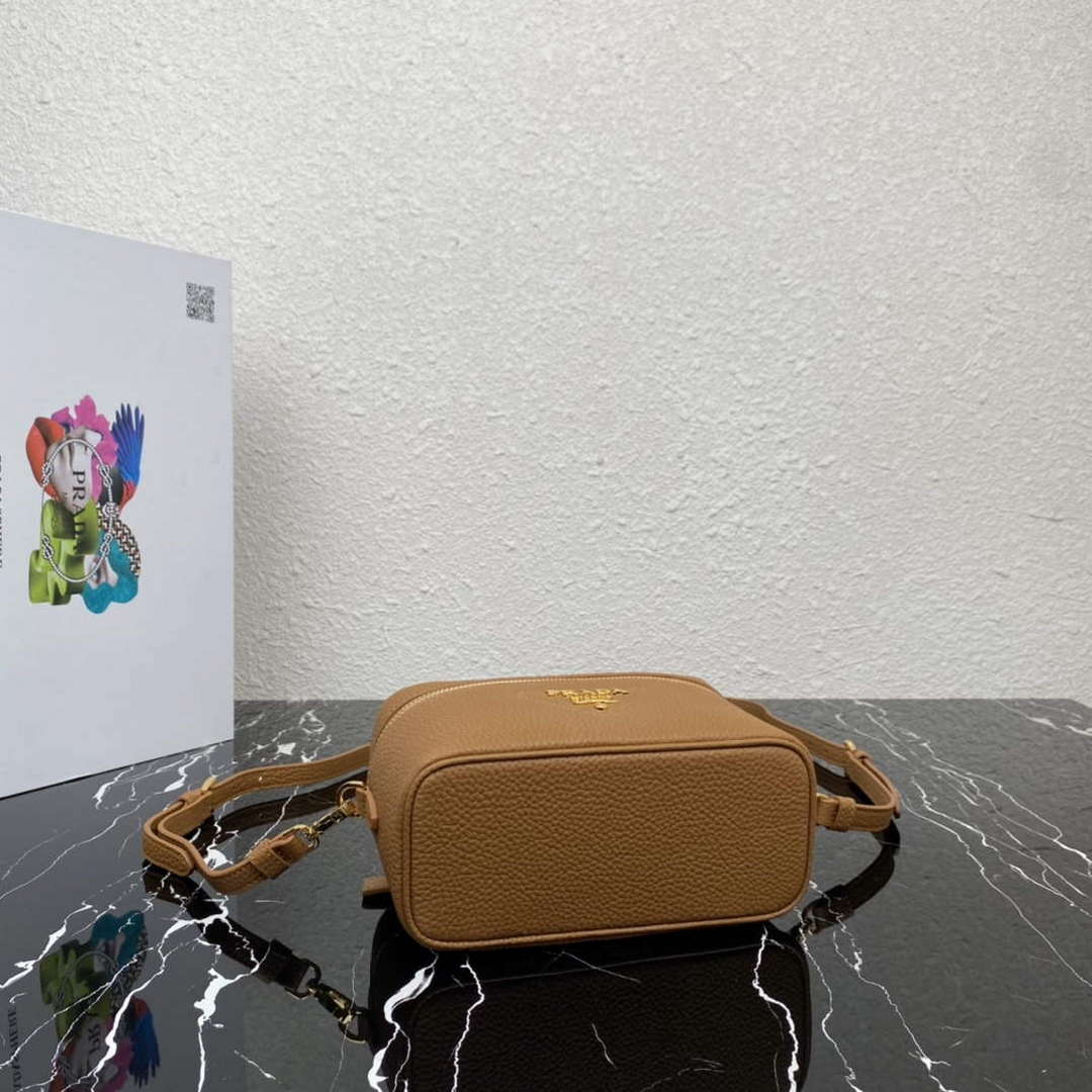 Prada 1BH202 Leather Mini Bag Cognac - Default Title - View 5