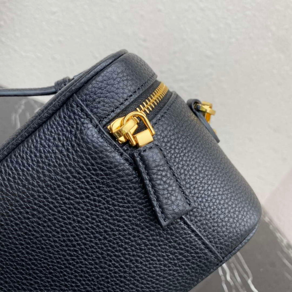 Prada 1BH202 Leather Mini Bag Black