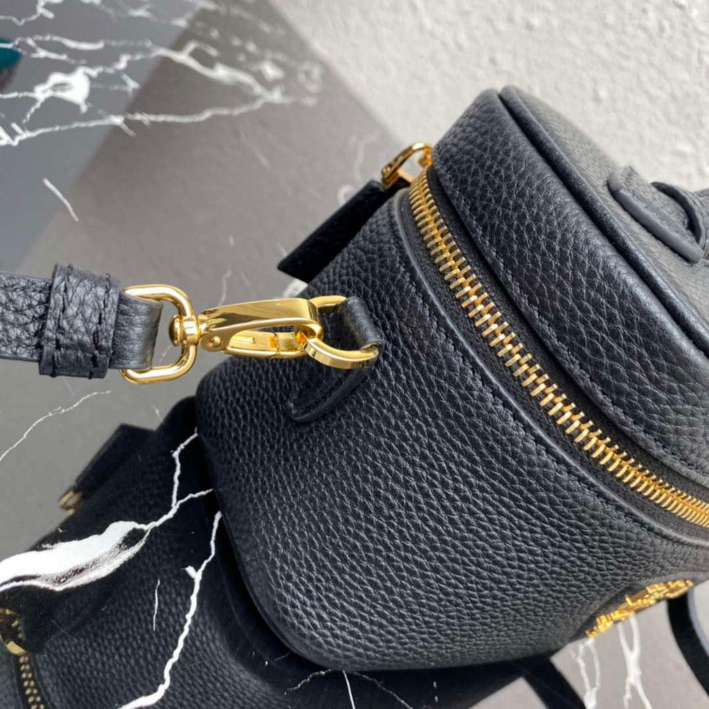 Prada 1BH202 Leather Mini Bag Black