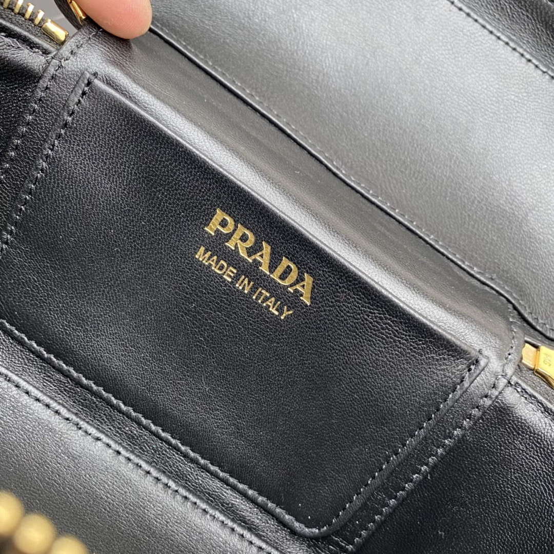 Prada 1BH202 Leather Mini Bag Black - Default Title - View 9