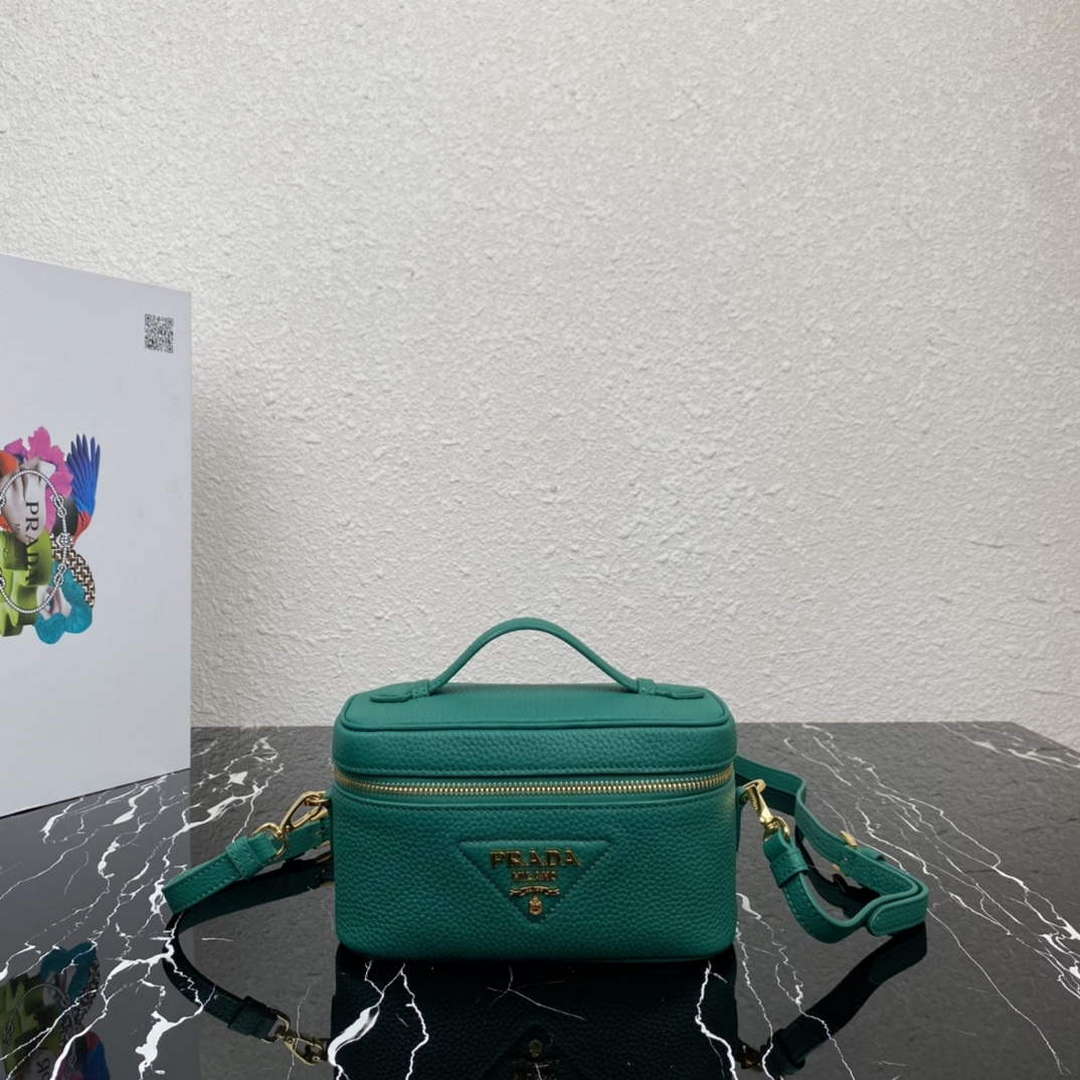 Prada 1BH202 Leather Mini Bag Green - Default Title - View 1