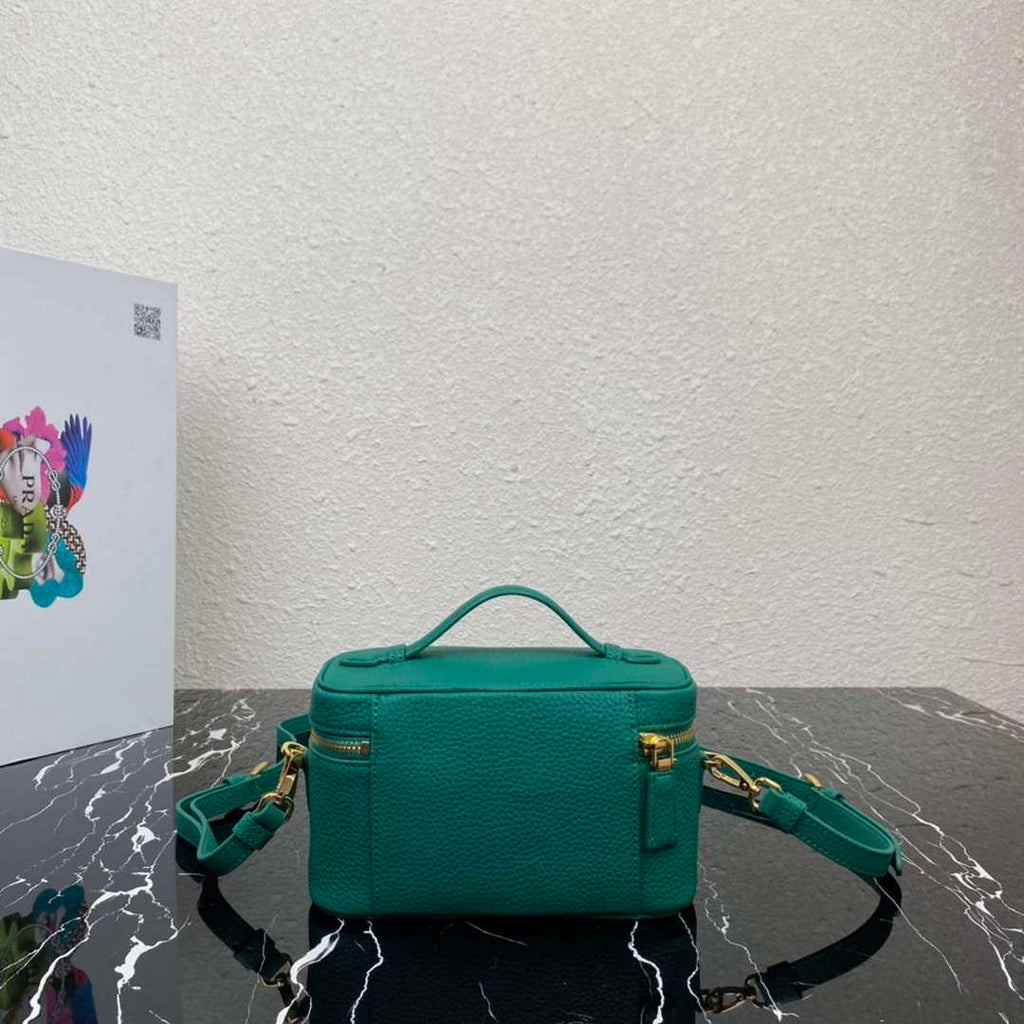 Prada 1BH202 Leather Mini Bag Green
