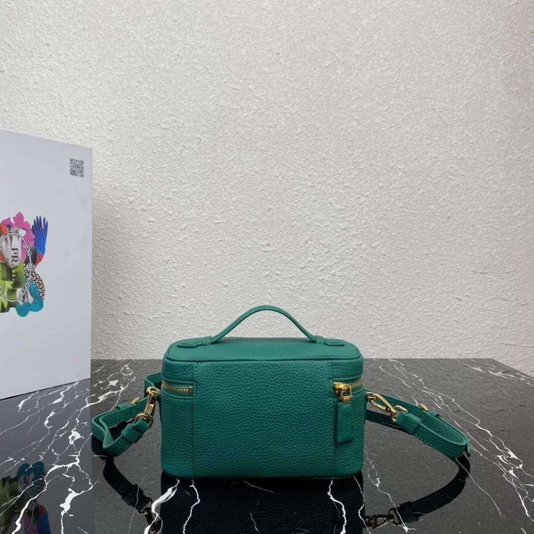 Prada 1BH202 Leather Mini Bag Green