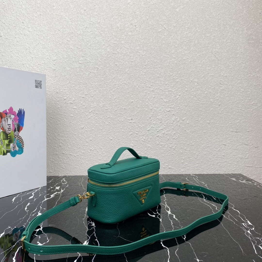 Prada 1BH202 Leather Mini Bag Green