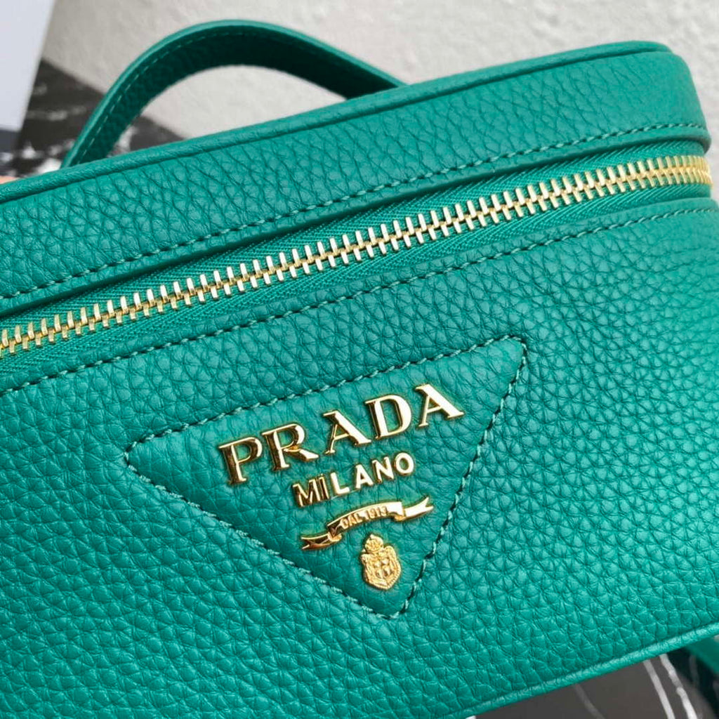 Prada 1BH202 Leather Mini Bag Green
