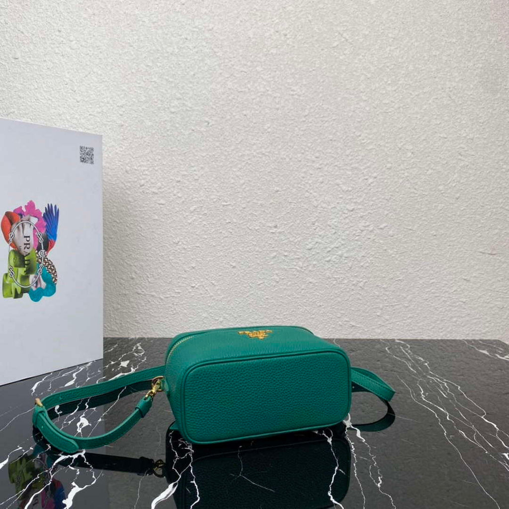 Prada 1BH202 Leather Mini Bag Green