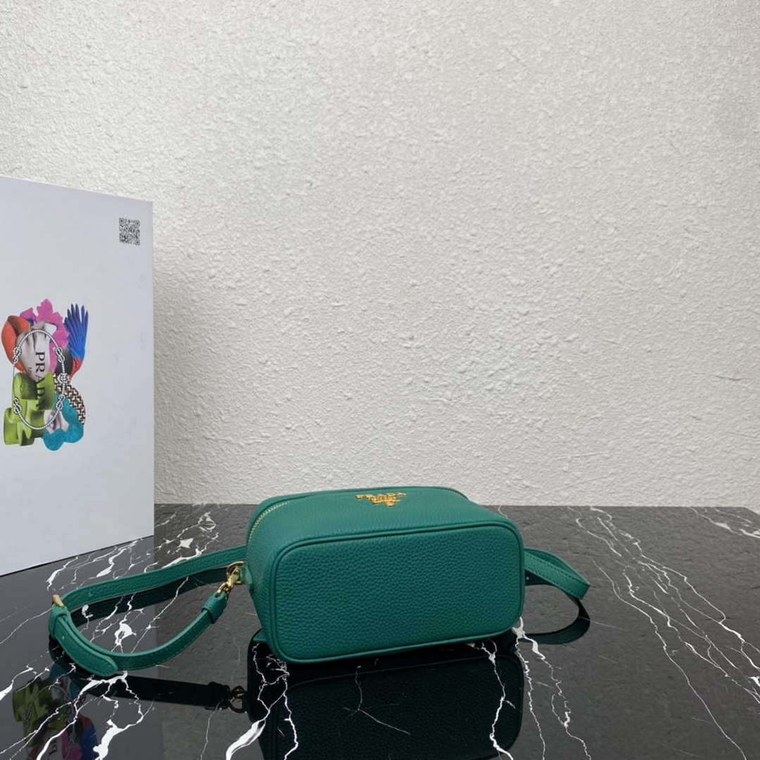 Prada 1BH202 Leather Mini Bag Green