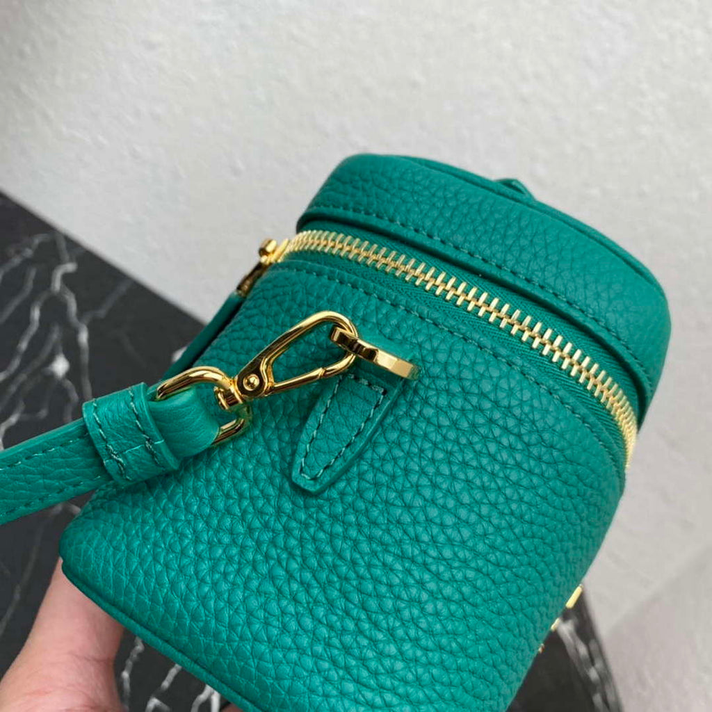 Prada 1BH202 Leather Mini Bag Green