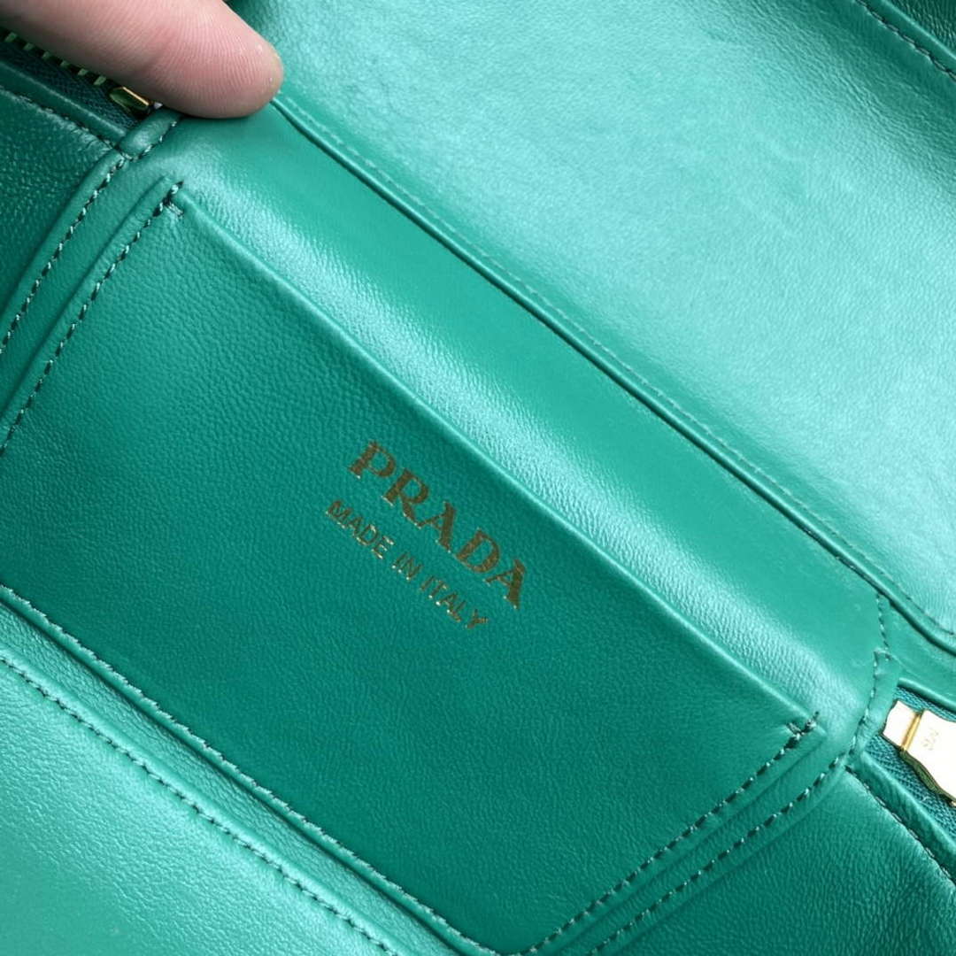Prada 1BH202 Leather Mini Bag Green - Default Title - View 9
