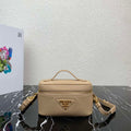 Prada 1BH202 Leather Mini Bag Tan - Default Title - View 1