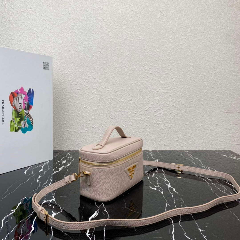 Prada 1BH202 Leather Mini Bag Water Lily