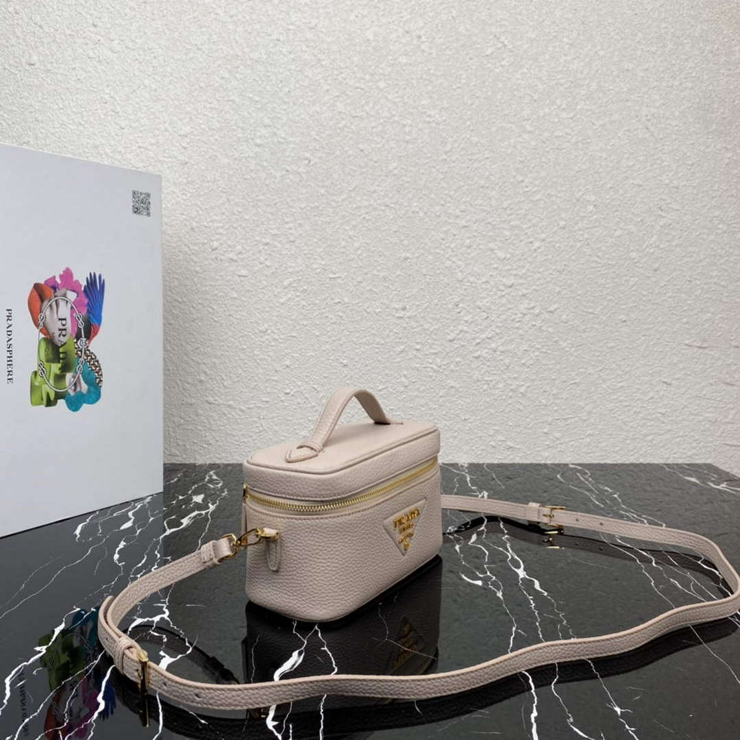 Prada 1BH202 Leather Mini Bag Water Lily