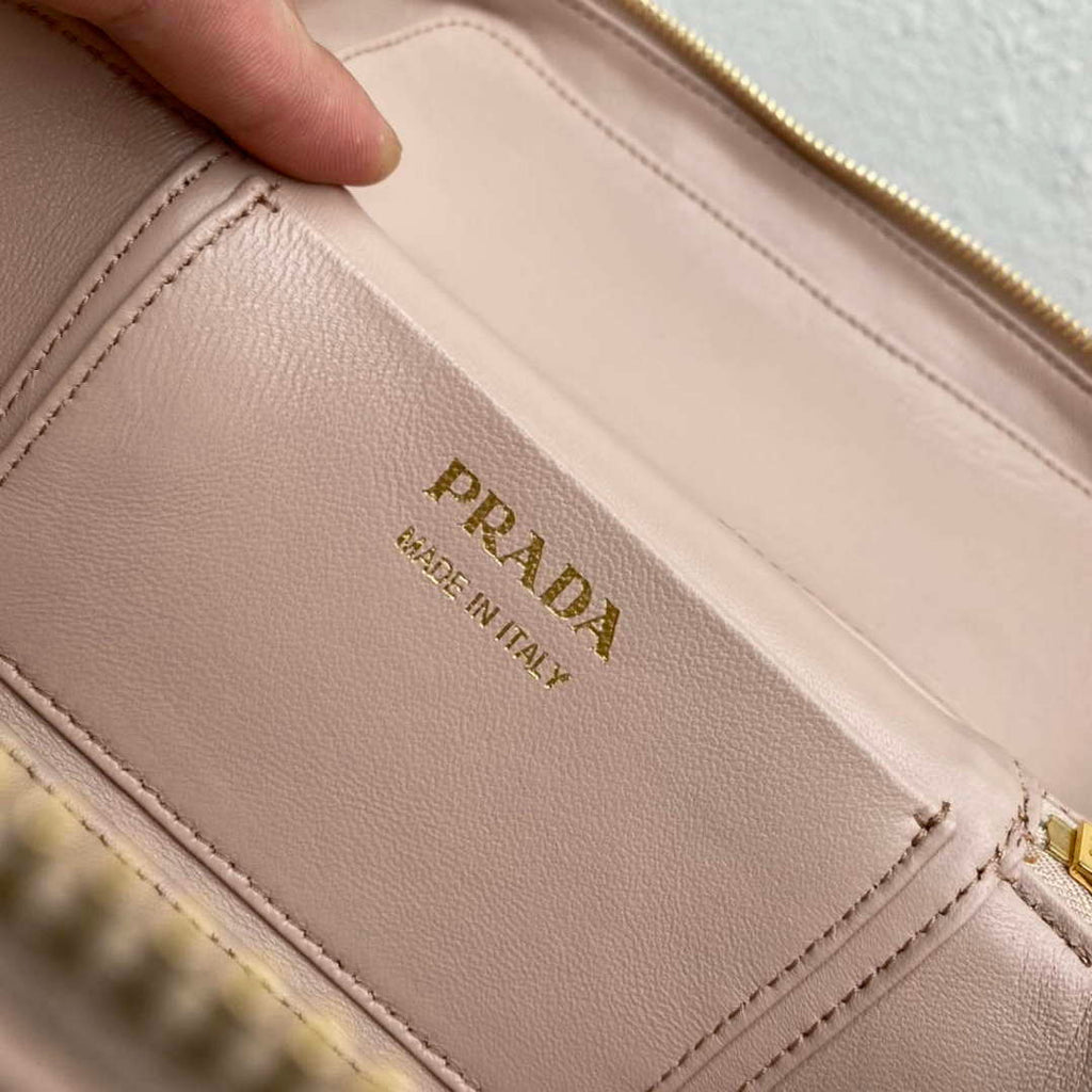 Prada 1BH202 Leather Mini Bag Water Lily