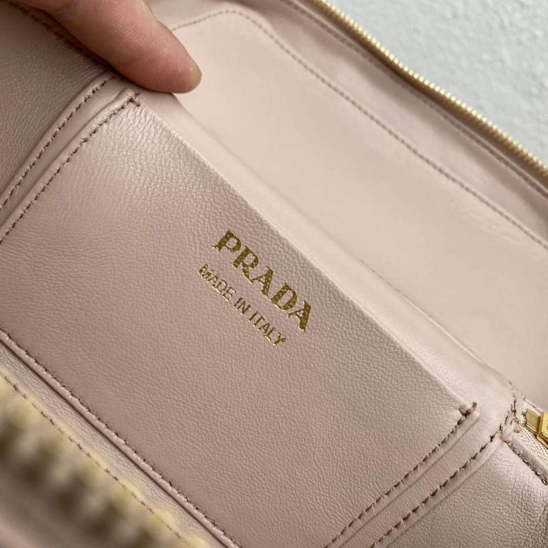 Prada 1BH202 Leather Mini Bag Water Lily