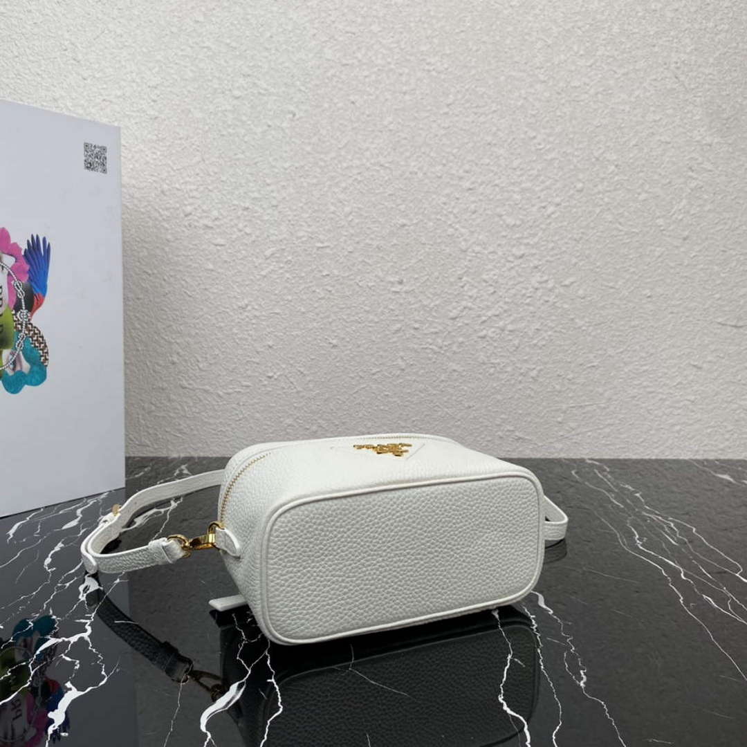 Prada 1BH202 Leather Mini Bag White - Default Title - View 5