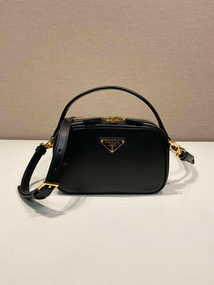 Prada 1BH203 Prada Odette Leather Mini-Bag Black - Default Title - View 1