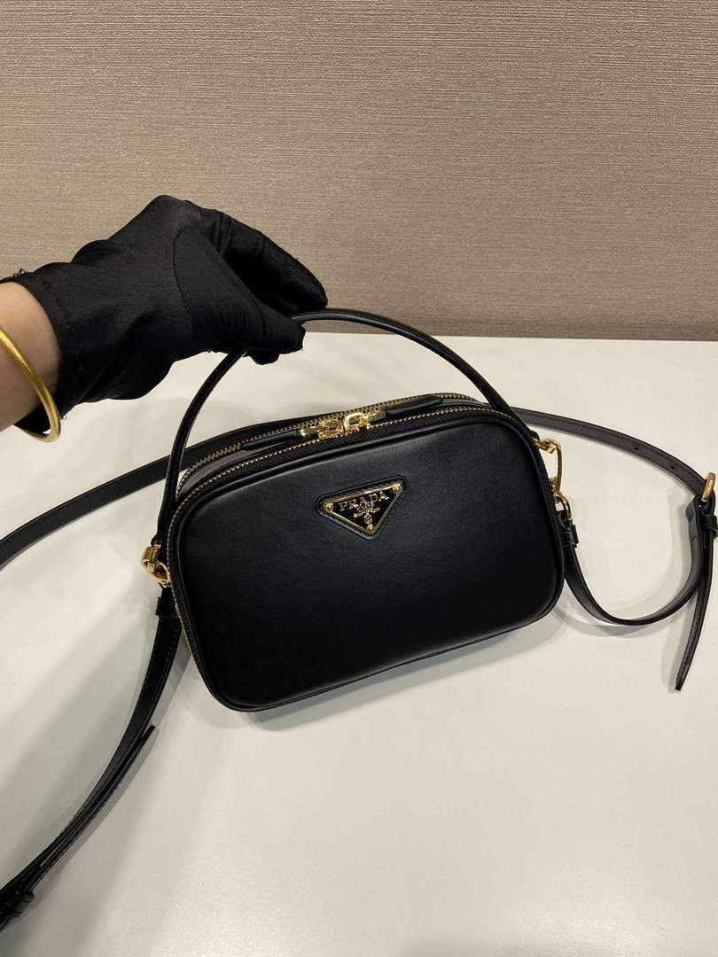 Prada 1BH203 Prada Odette Leather Mini-Bag Black - Default Title - View 3