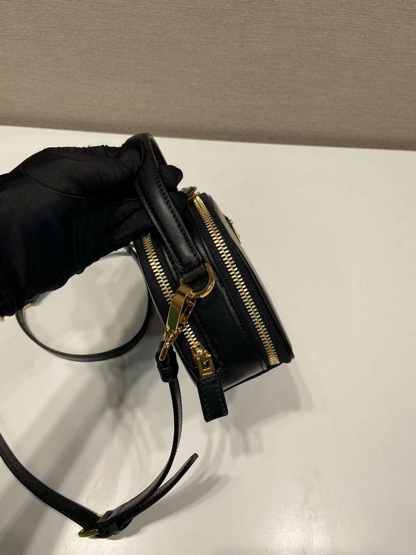 Prada 1BH203 Prada Odette Leather Mini-Bag Black