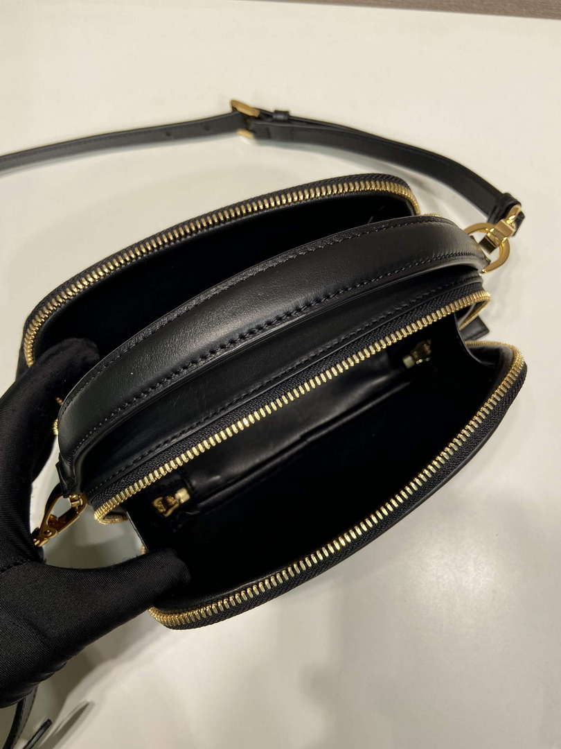 Prada 1BH203 Prada Odette Leather Mini-Bag Black - Default Title - View 8