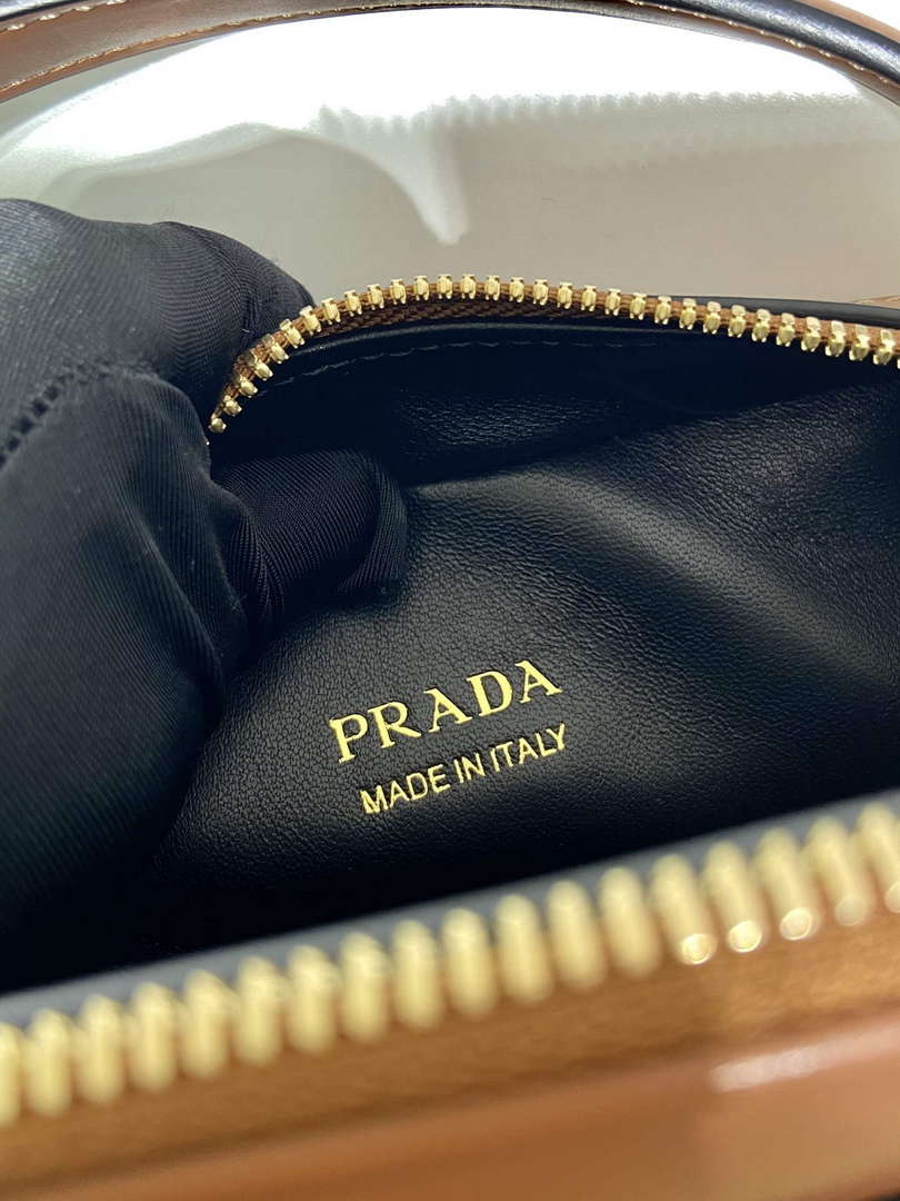 Prada 1BH203 Prada Odette Leather Mini-Bag Brown - Default Title - View 9