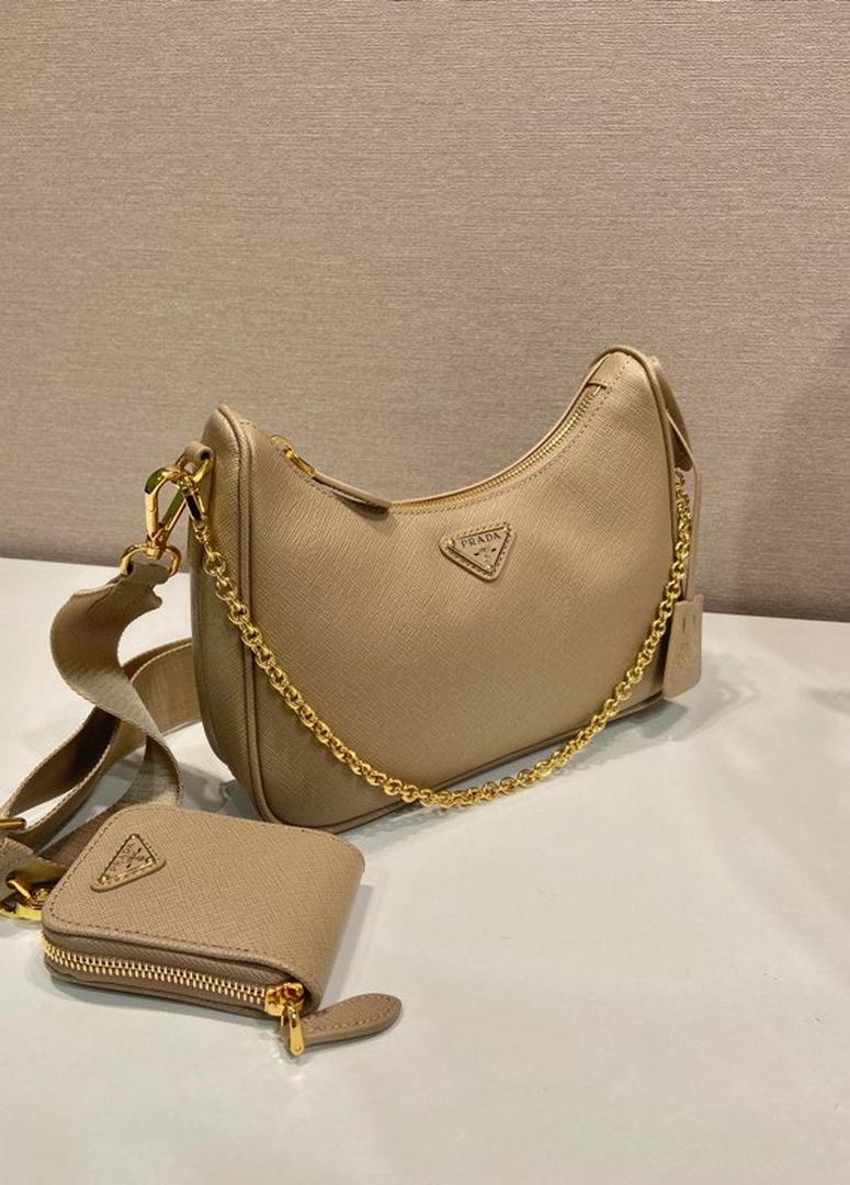 Prada Re-Edition 2005 Saffiano leather Bag 1BH204 in Apricot