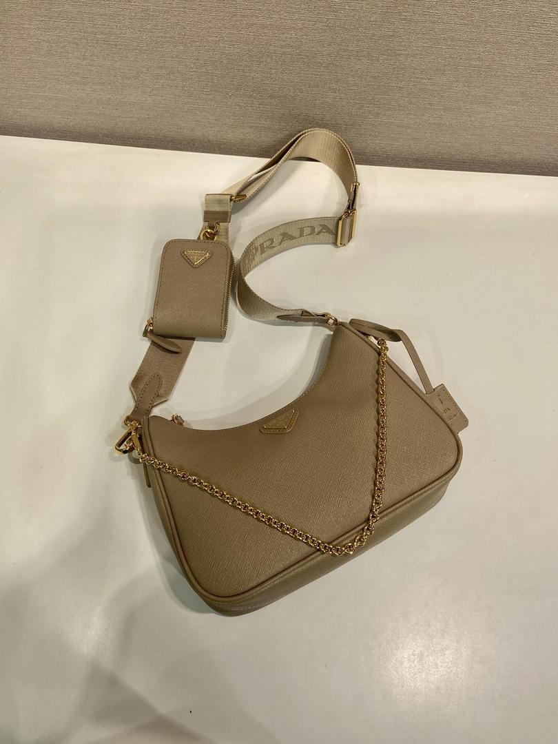 Prada Re-Edition 2005 Saffiano leather Bag 1BH204 in Apricot