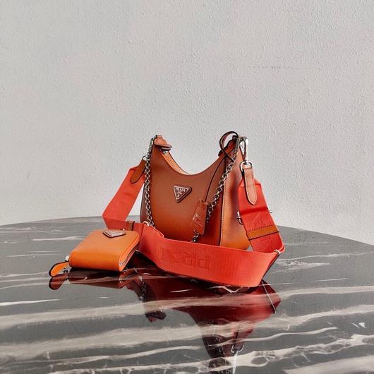 Prada 1BH204 Prada Re-Edition 2005 Saffiano leather Bag in Orange - luxibagsmall