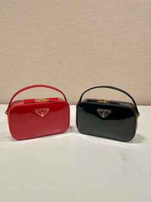 Prada 1BH206 Odette patent leather mini-bag Red - Default Title - View 1