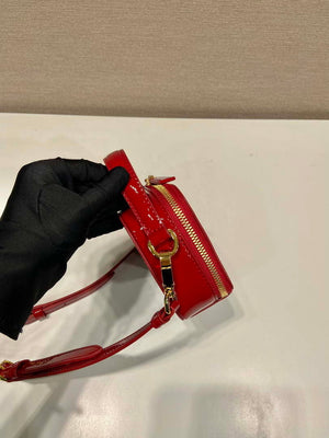 Prada 1BH206 Odette patent leather mini-bag Red - Default Title - View 8