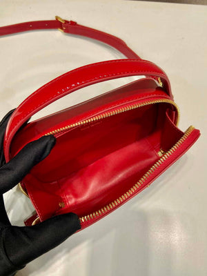 Prada 1BH206 Odette patent leather mini-bag Red - Default Title - View 9