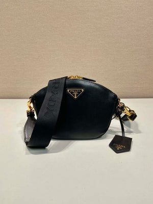 Prada 1BH212 Black Leather Mini Shoulder Bag - Default Title - View 2