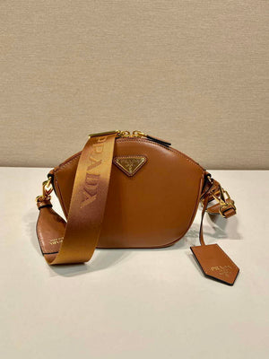 Prada 1BH212 Brown Leather Mini Shoulder Bag - Default Title - View 3