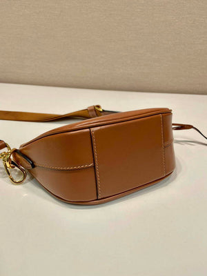 Prada 1BH212 Brown Leather Mini Shoulder Bag - Default Title - View 7