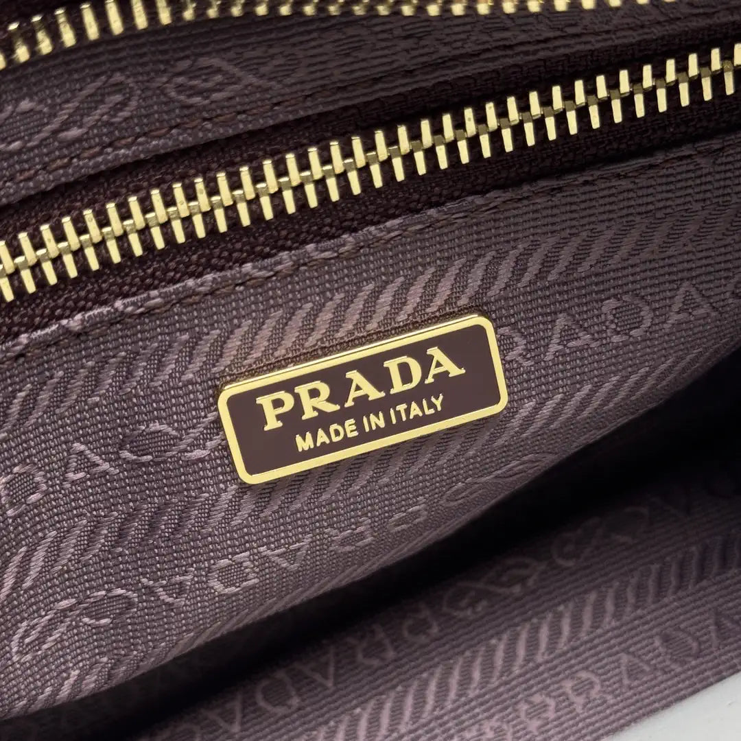 Prada 1BH215 LusSolf leather shoulder bag Wine Red