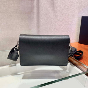 Prada 1BP020 Saffiano leather mini envelope bag Black - Default Title - View 4