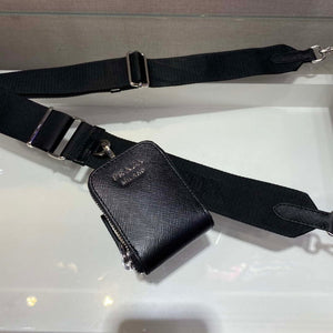 Prada 1BP020 Saffiano leather mini envelope bag Black - Default Title - View 7