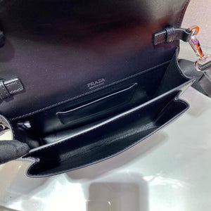 Prada 1BP020 Saffiano leather mini envelope bag Black - Default Title - View 8