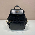 Prada 1BZ074 Re-Nylon and Brushed Leather Backpack Black - Default Title - View 1