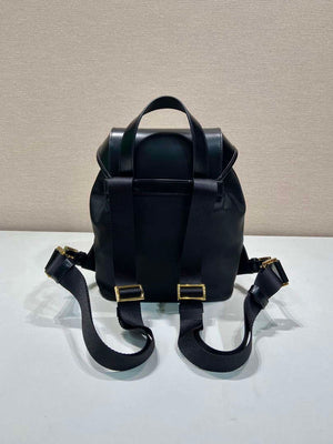 Prada 1BZ074 Re-Nylon and Brushed Leather Backpack Black - Default Title - View 4