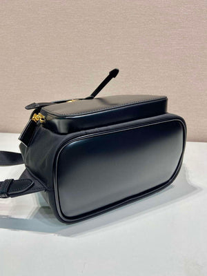Prada 1BZ074 Re-Nylon and Brushed Leather Backpack Black - Default Title - View 6